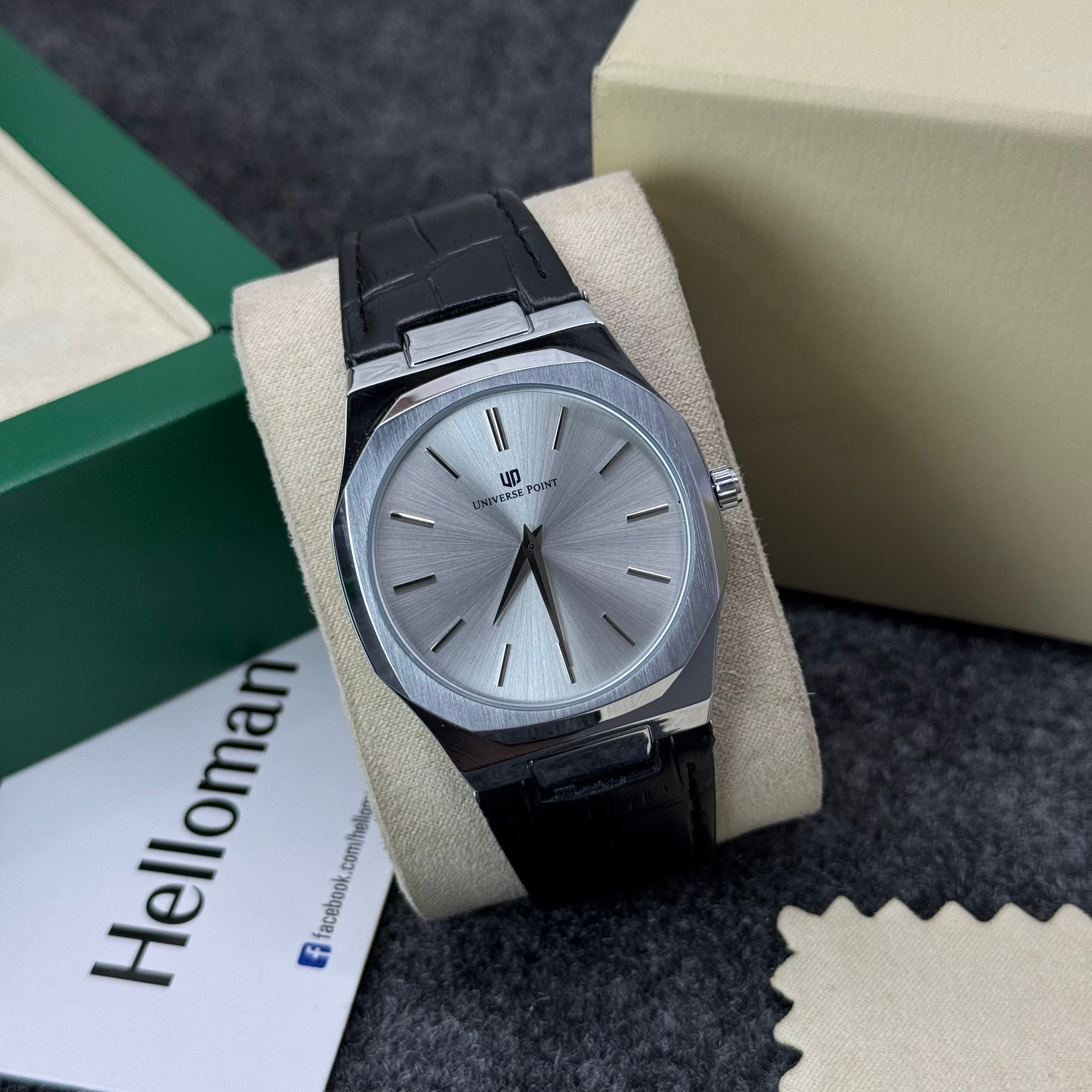 Universe Point Premium Quality Leather Strap Watch
