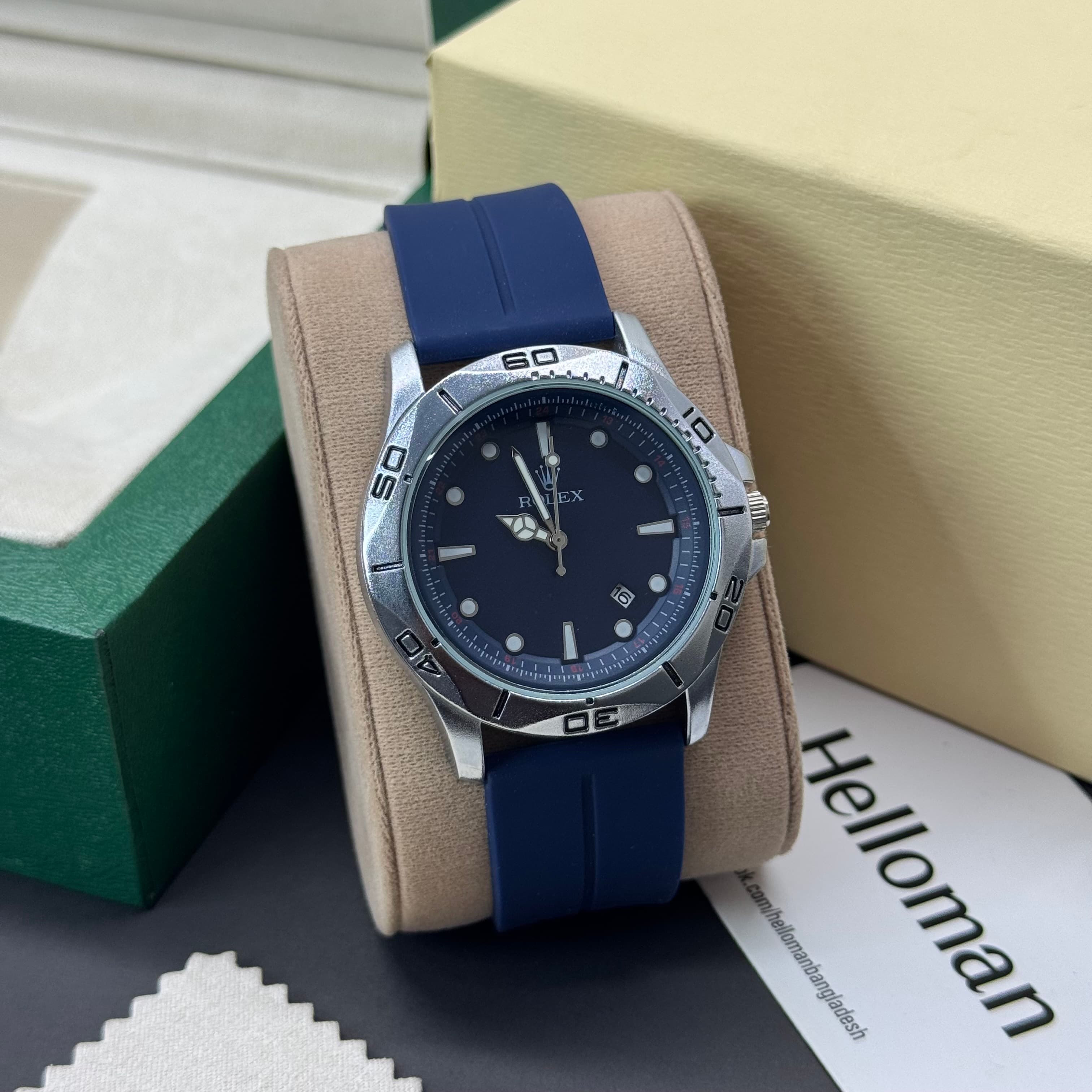 Rolex Unique Design Magnetic Lock & Silicone Straps Watch