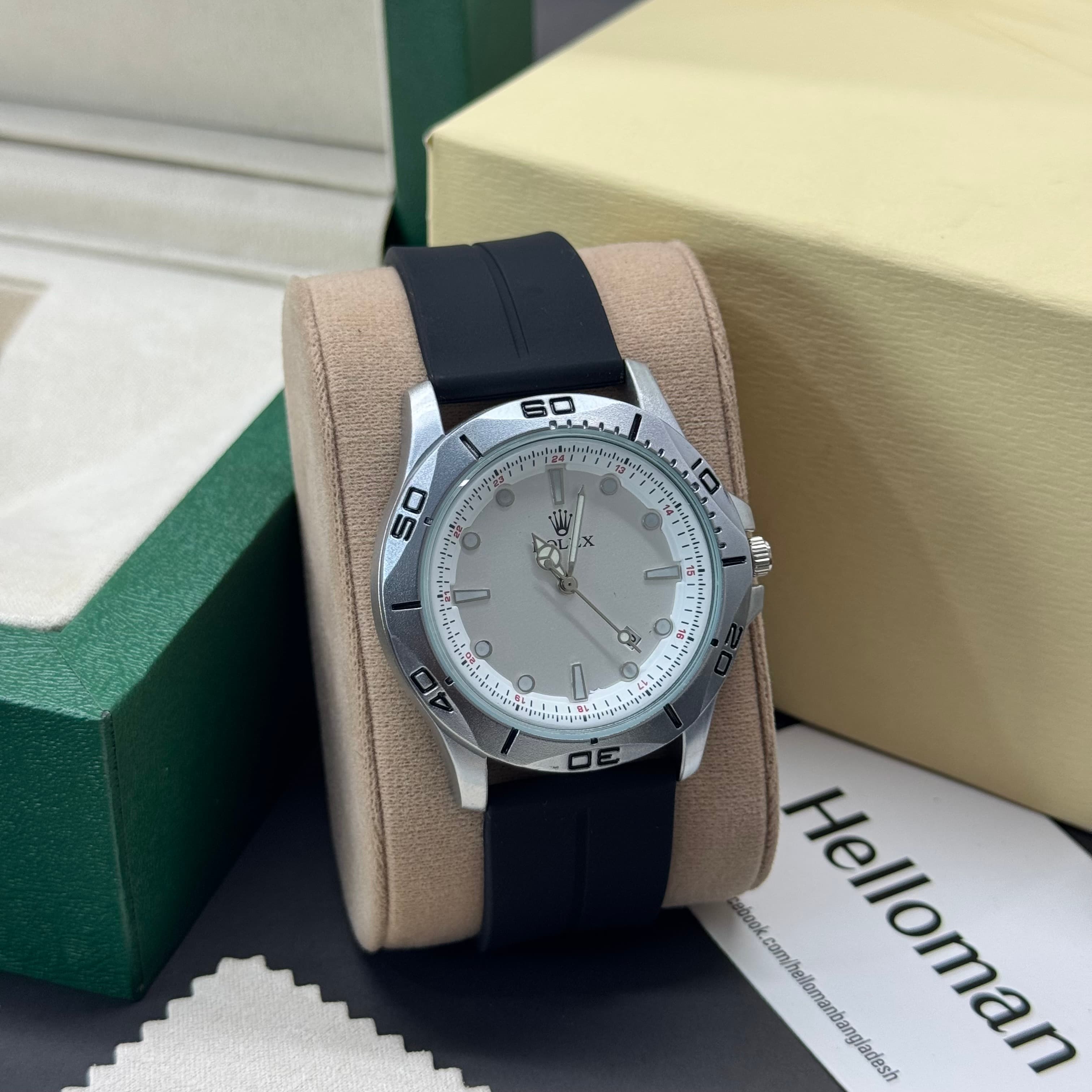 Rolex Unique Design Magnetic Lock & Silicone Straps Watch