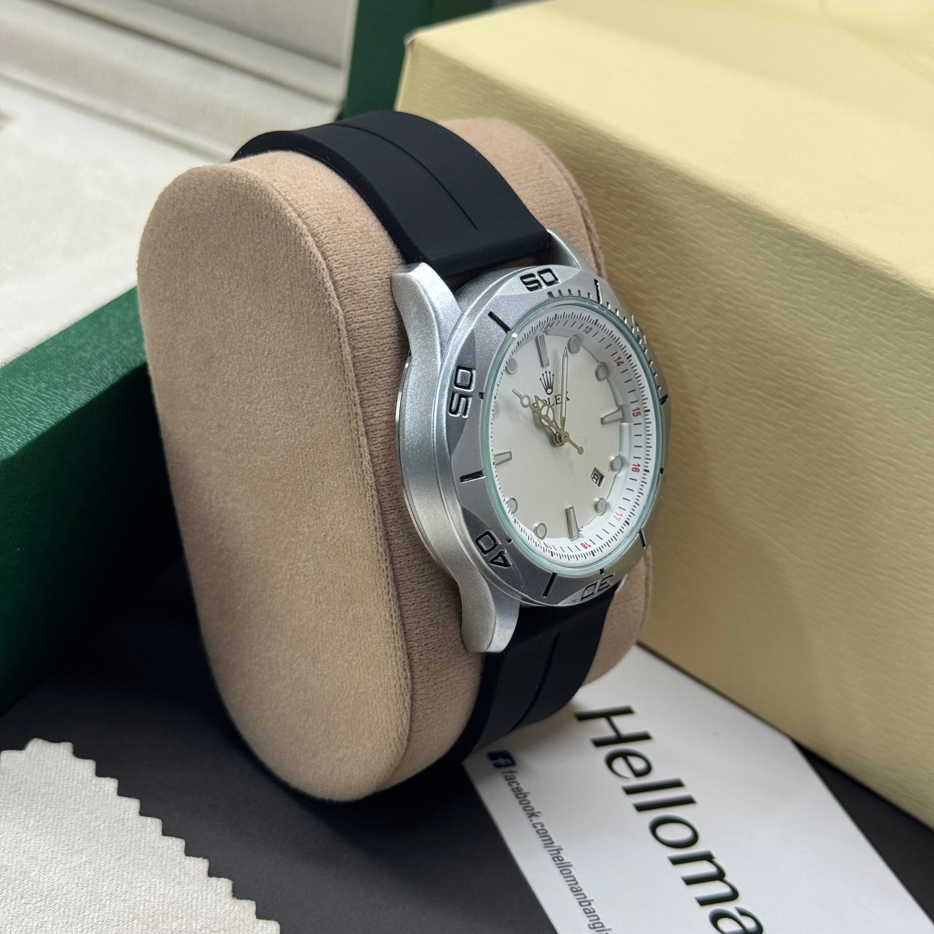 Rolex Unique Design Magnetic Lock & Silicone Straps Watch