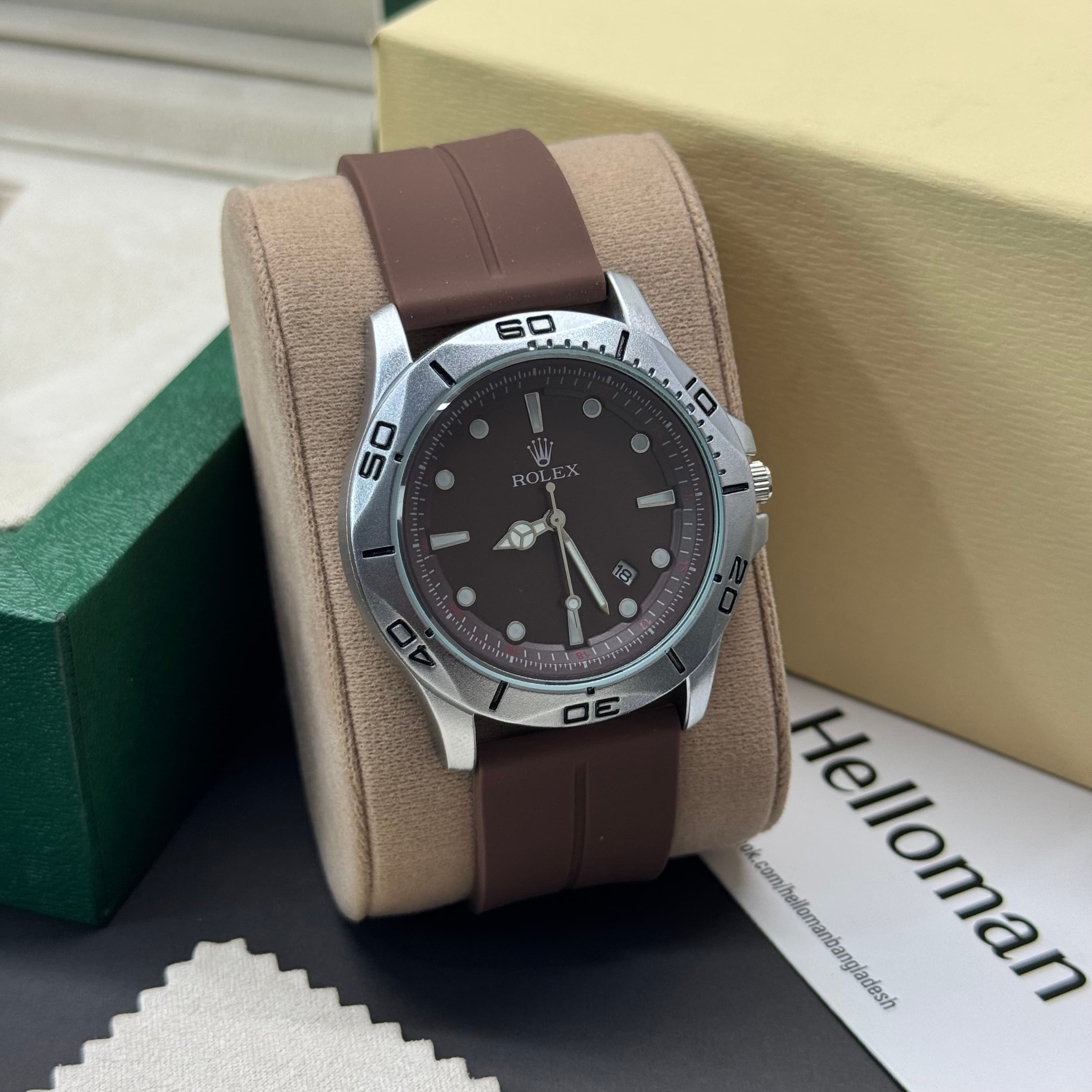 Rolex Unique Design Magnetic Lock & Silicone Straps Watch