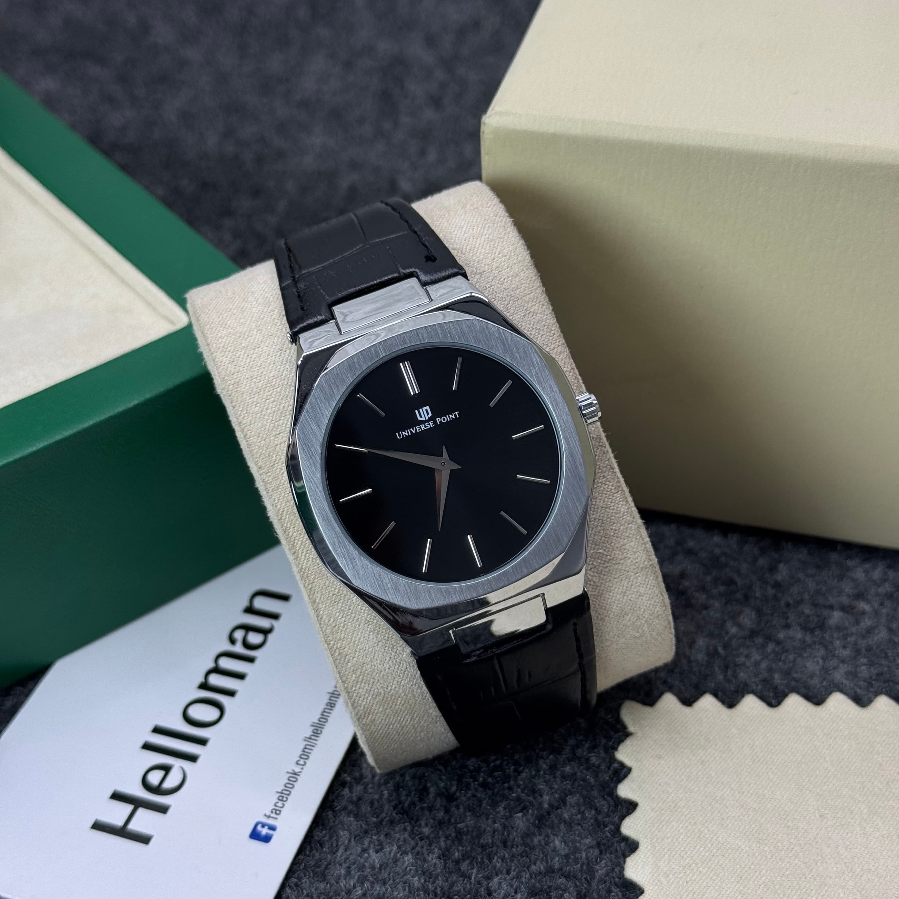 Universe Point Premium Quality Leather Strap Watch